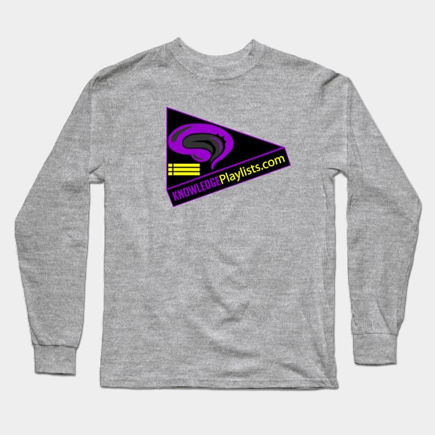 KnowledgePlaylists.com Logo Long Sleeve T-Shirt by cmarabate